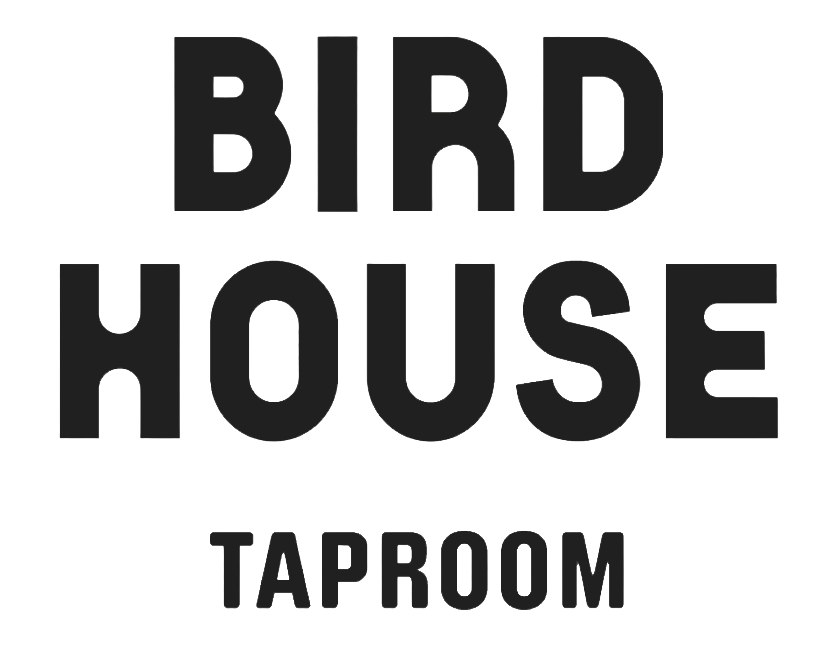 Bird House Taproom black typography logo