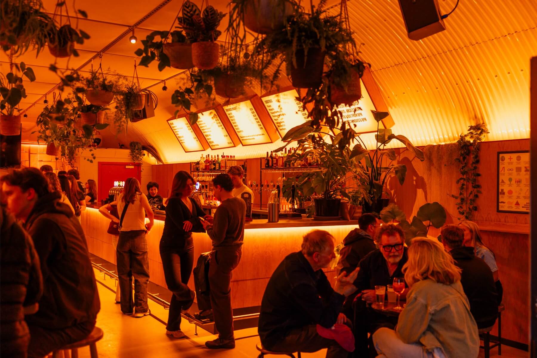 Bar chatter and drinks